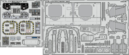 1/32 Aircraft- Lynx HAS3 Interior for RVL (Painted Self Adhesive)