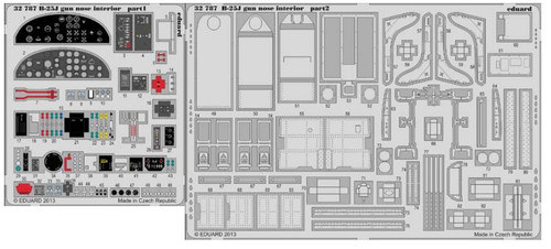 1/32 Aircraft- B25J Gun Nose Interior for HKM (Painted Self Adhesive)