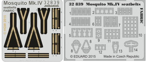 1/32 Aircraft- Seatbelts Fabric-Type Mosquito Mk IV for HKM (Painted)