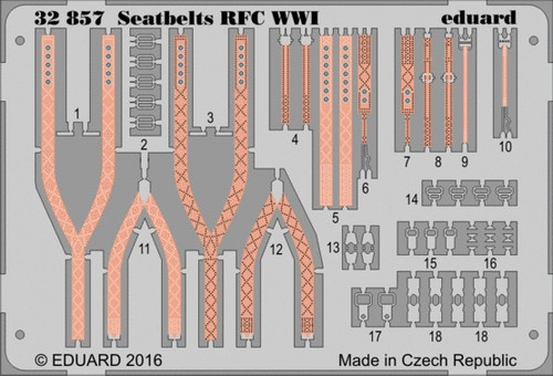 1/35 Aircraft- Seatbelts RFC WWI (Painted)