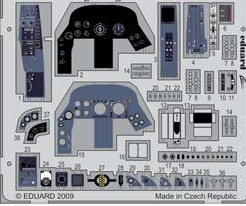 1/32 Aircraft- BAC Lightning F2A Interior for TSM (Painted Self Adhesive) (D)