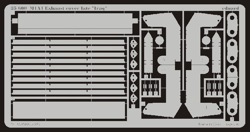 1/35 Armor- M1A1 Exhaust Cover Late Iraq for TAM & DML