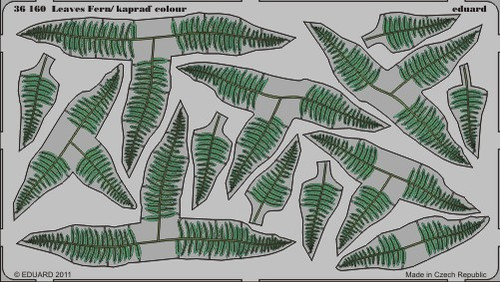 1/35 Green Fern Leaves (Painted) (D)
