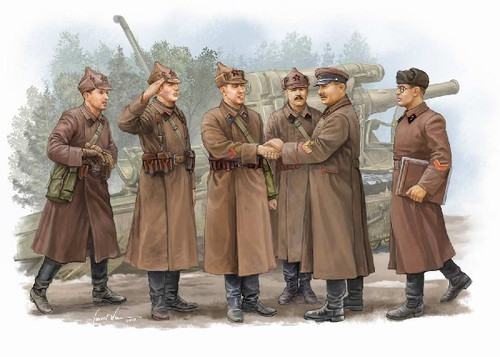 1/35 Soviet Artillery Commander Inspection Figure Set (6) (D)