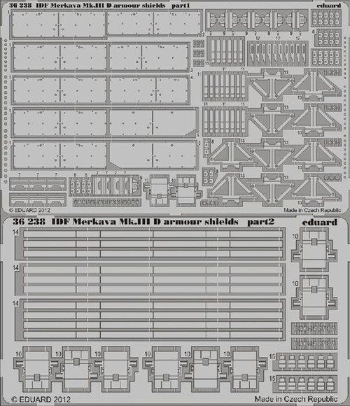 1/35 Armor- IDF Merkava Mk III D Armor Shields for HBO