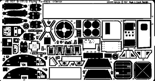 1/48 Aircraft- B17F/G Interior for RMX