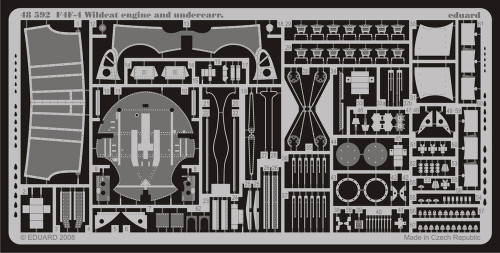 1/48 Aircraft- F4F4 Wildcat Engine & Undercarriage for HBO (D)