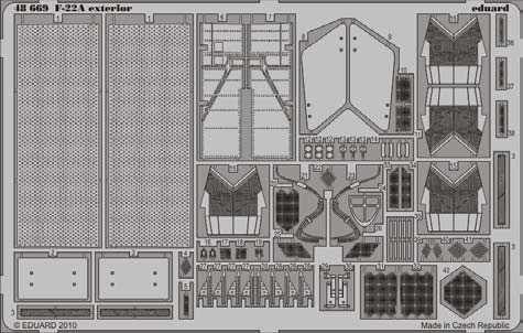 1/48 Aircraft- F22A Exterior for HSG