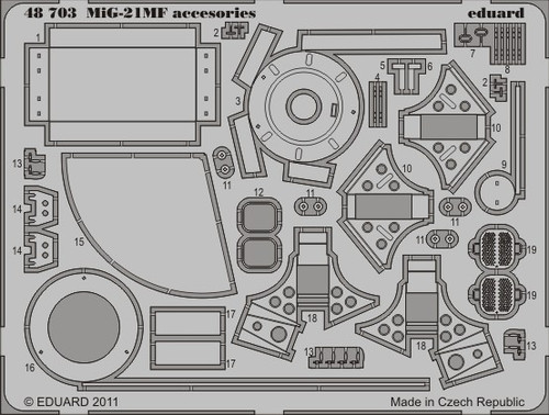 1/48 Aircraft- MiG21 MF Accessories for EDU