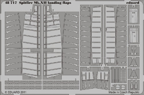 1/48 Aircraft- Spitfire Mk XII Landing Flaps for ARX