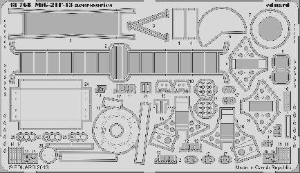 1/48 Aircraft- MiG21F13 Accessories for TSM