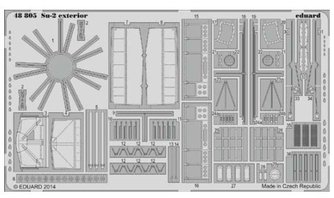 1/48 Aircraft- Su2 Exterior for ZVE
