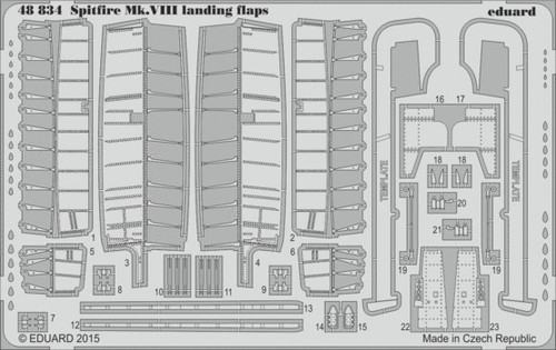 1/48 Aircraft- Spitfire Mk VIII Landing Flaps for EDU