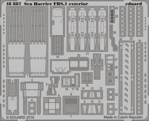 1/48 Aircraft- Sea Harrier FRS1 Exterior for KIN