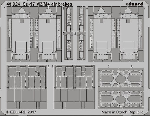 1/48 Aircraft- Su17 M3/4 Air Brakes for KTY
