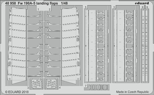 1/48 Aircraft- Fw190A5 Landing Flaps for EDU