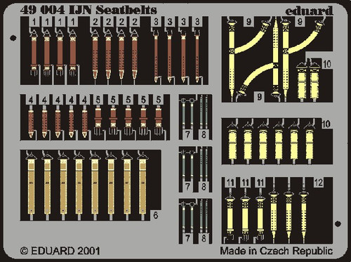 1/48 Aircraft- Seatbelts IJN (Painted)