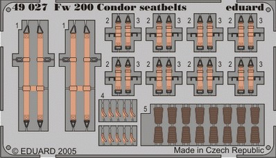 1/48 Aircraft- Seatbelts Fw200 Condor for TSM (Painted)