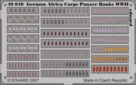 1/48 Aircraft- German Africa Corps Panzer Ranks WWII (Painted)