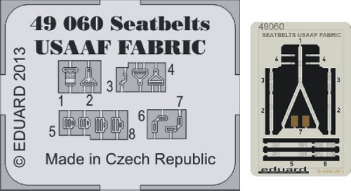 1/48 Aircraft- Seatbelts Fabric-Type USAAF for EDU (Painted)
