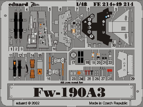 1/48 Aircraft- Fw190A3 for TAM (Painted) (D)