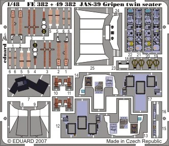 1/48 Aircraft- JAS39D Gripen for ITA (Painted Self Adhesive)