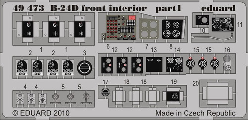 1/48 Aircraft- B24D Front Interior for RMX (Painted)