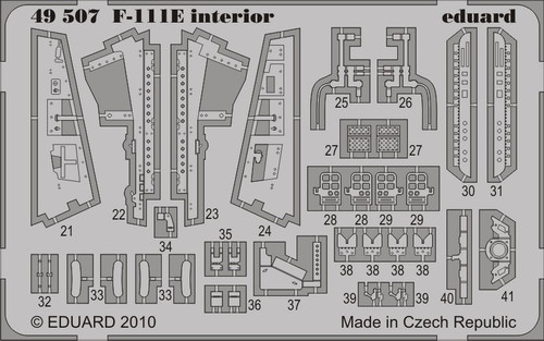 1/48 Aircraft- F111E Interior for HBO (Painted Self Adhesive)