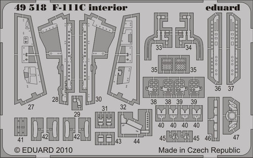 1/48 Aircraft- F111C Interior for HBO (Painted Self Adhesive) (D)