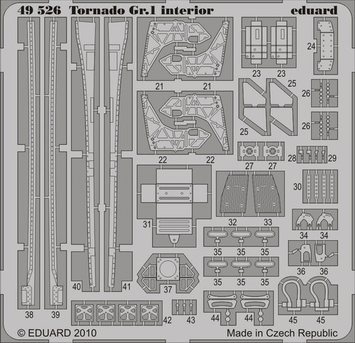 1/48 Aircraft- Tornado Gr1 Interior for HBO (Painted Self Adhesive)