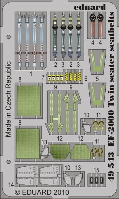 1/48 Aircraft- Seatbelts EF2000 2-Seater for RVL (Painted)