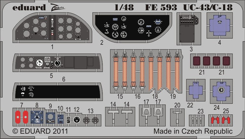 1/48 Aircraft- UC43/C18 for ROD (Painted Self Adhesive)