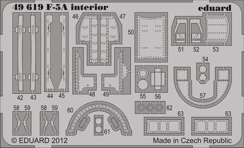 1/48 Aircraft- F5A Interior for KIN (Painted Self Adhesive)
