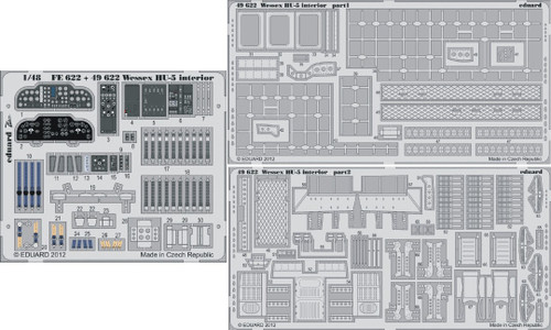 1/48 Aircraft- Wessex HU5 Interior for ITA (Painted Self Adhesive)