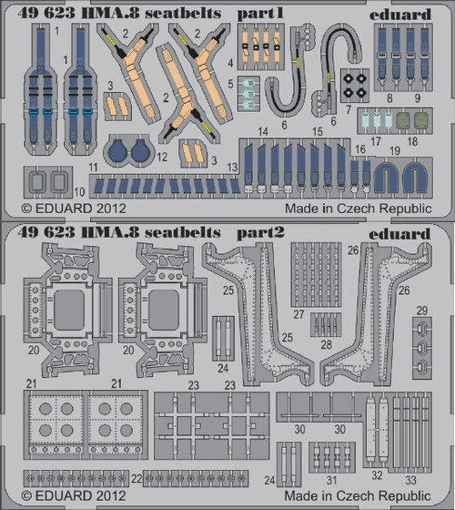 1/48 Aircraft- Seatbelts Lynx HMA8 for ARX (Painted)