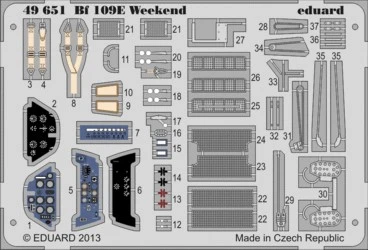1/48 Aircraft- Bf109E Weekend for EDU (Painted)