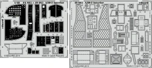 1/48 Aircraft- A3D2 Interior for TSM (Painted Self Adhesive)