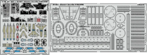 1/48 Aircraft- Gloster Javelin FAW9/9R for ARX (Painted Self Adhesive)
