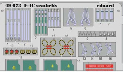 1/48 Aircraft- Seatbelts F4C for ACY (Painted)