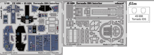 1/48 Aircraft- Tornado IDS Interior for RVL (Painted Self Adhesive)
