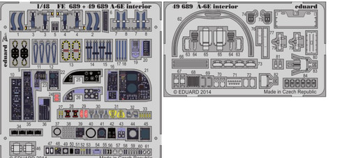 1/48 Aircraft- A6E Interior for HBO (Painted Self Adhesive)