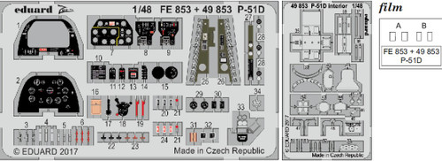 1/48 Aircraft- P51D Interior for ARX (Painted)