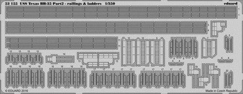 1/350 Ship- USS Texas BB35 Pt.2 Railings & Ladders for TSM