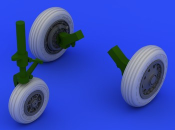 1/32 Aircraft- F104 Undercarriage Wheels Early for ITA (Resin)