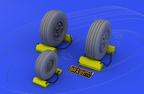 1/48 Aircraft- F22A Wheels for HSG (Photo-Etch & Resin)