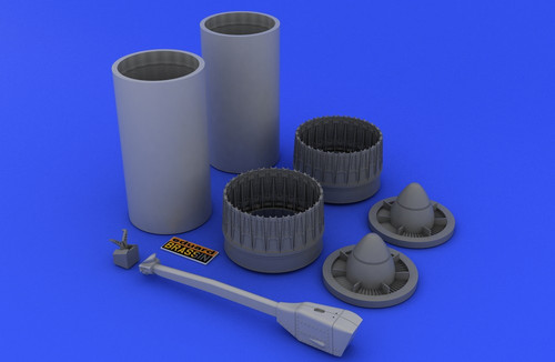 1/48 Aircraft- F4 Exhaust Nozzles Early for HSG (Photo-Etch & Resin)