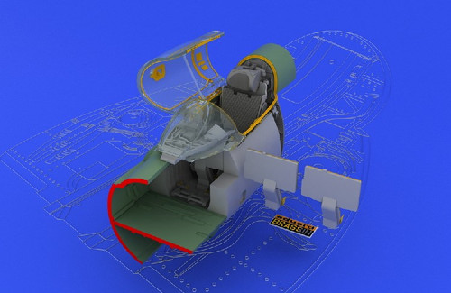 1/48 Aircraft- MiG21MF Interior Late for EDU (Photo-Etch & Resin)