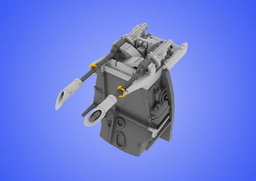 1/48 Aircraft- Bf109E MG 17 Mount for EDU (D)