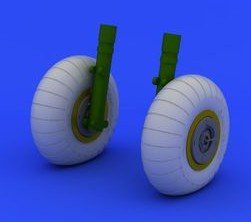 1/48 Aircraft- Ju88A Early Wheels for ICM (Photo-Etch & Resin)
