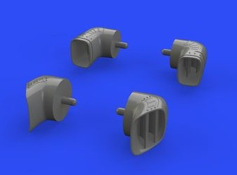 1/48 Aircraft- Harrier GR Mk 7/9 Exhaust Nozzles for EDU & HSG (Resin)
